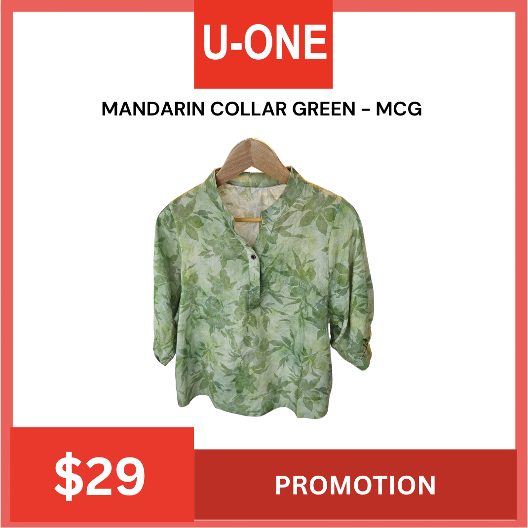 MANDARIN COLLAR GREEN - MCG
