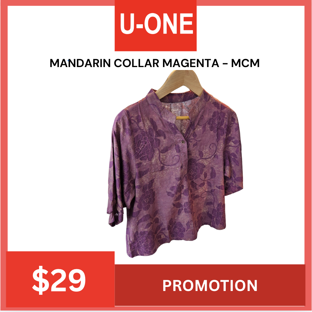 MANDARIN COLLAR MAGENTA - MCM