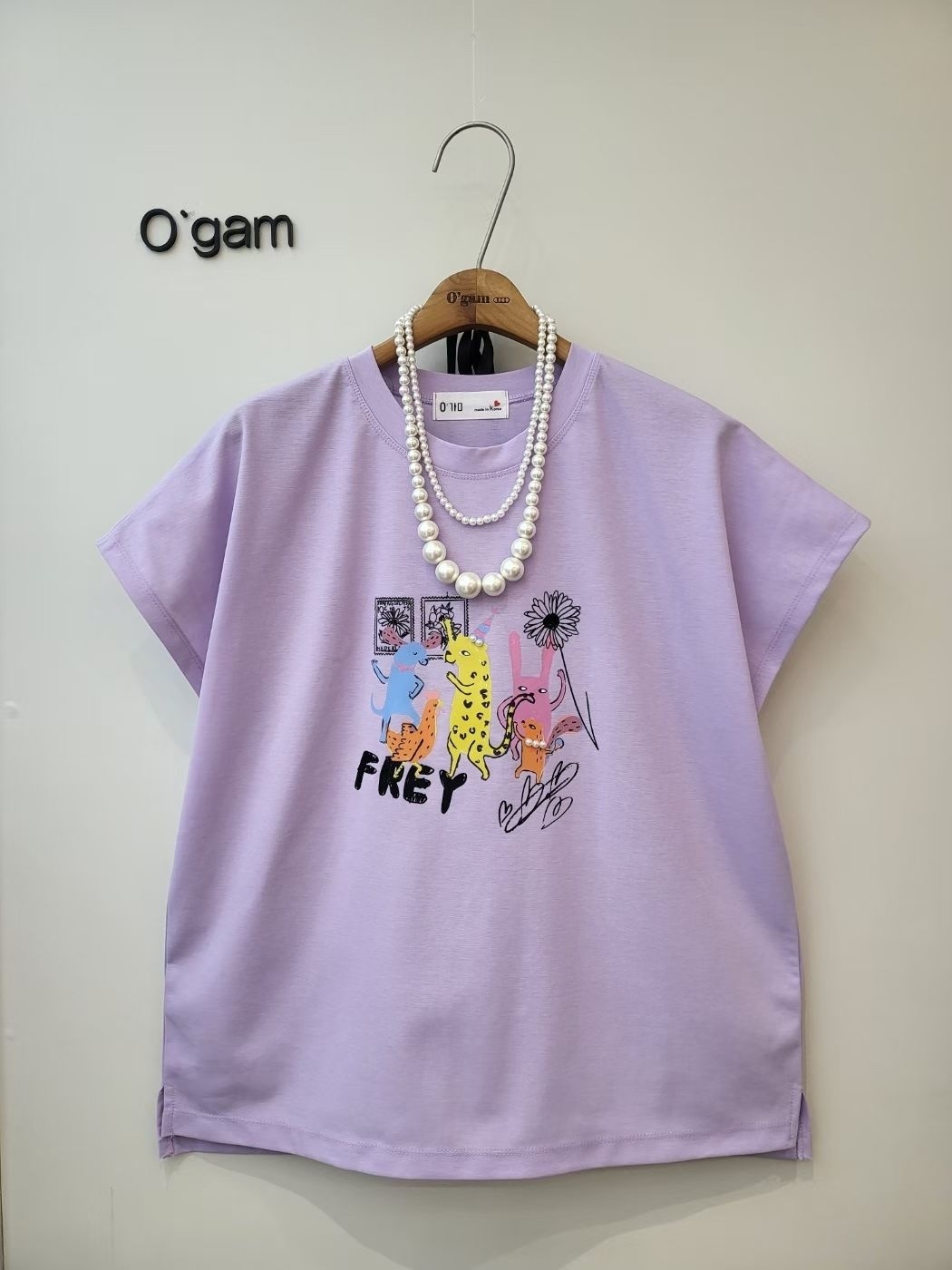 韓國高質公仔圖案top ～156Z