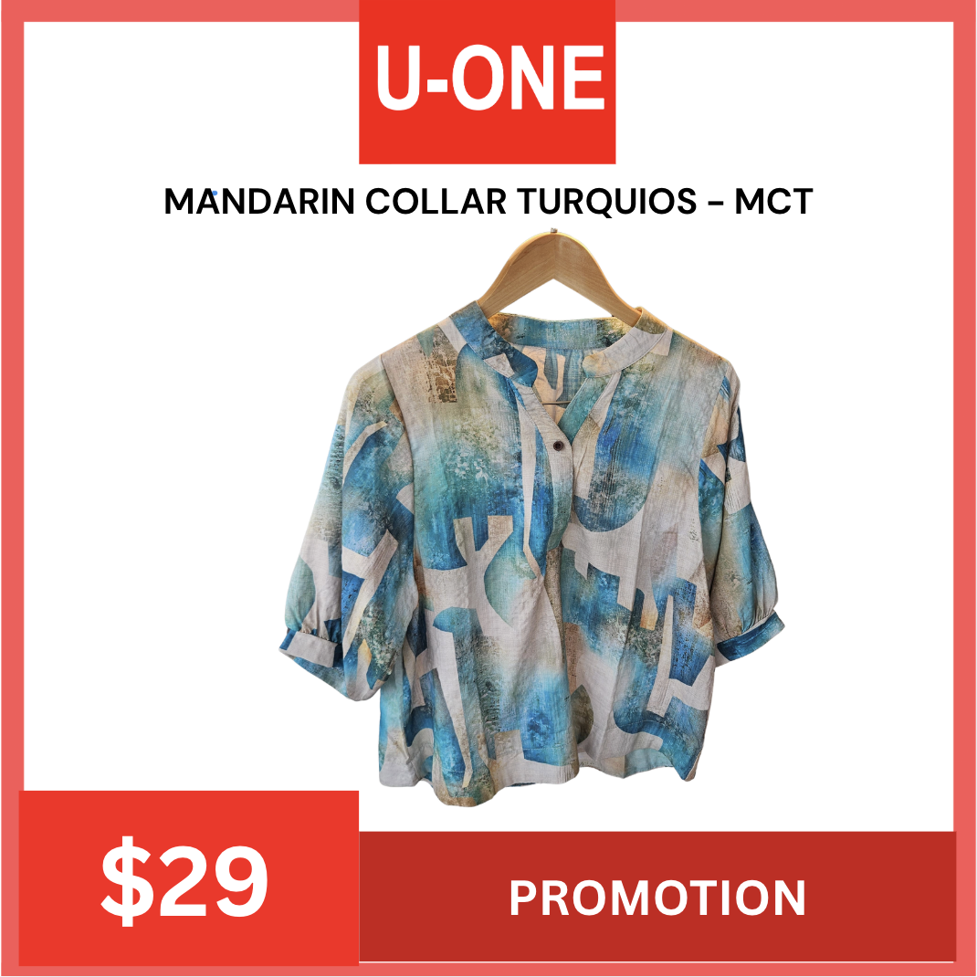 MANDARIN COLLAR TURQUIOS - MCT