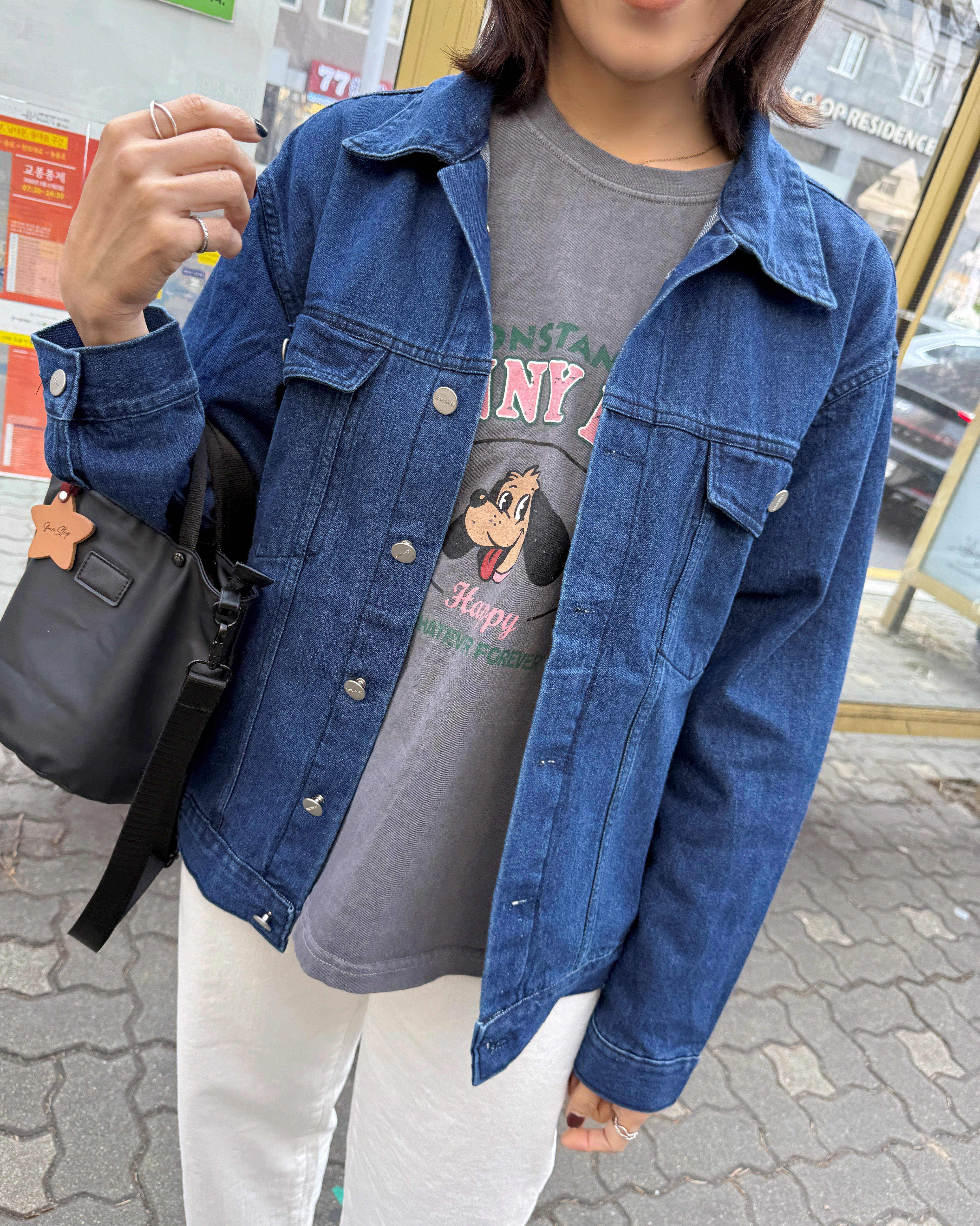 正韓超好看微鬆原色牛仔外