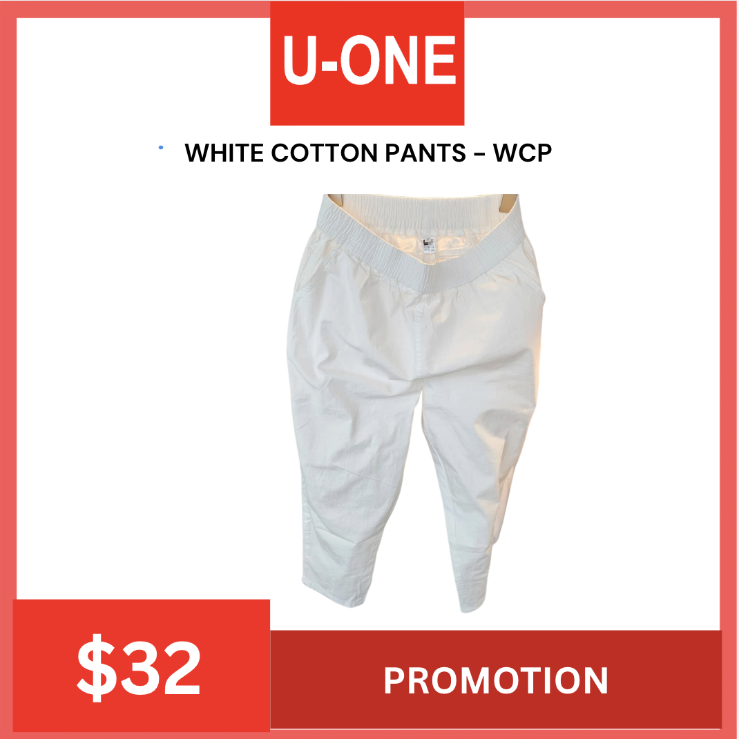 WHITE COTTON PANTS - WCP