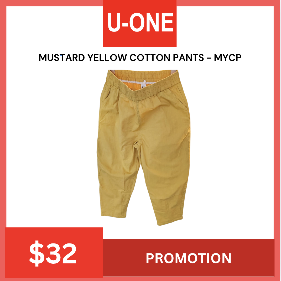 MUSTARD YELLOW COTTON PANTS - MYCP
