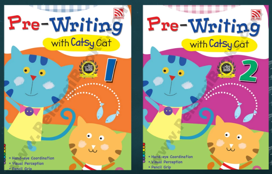 Pelangi pre writing with catsy cat (2本）