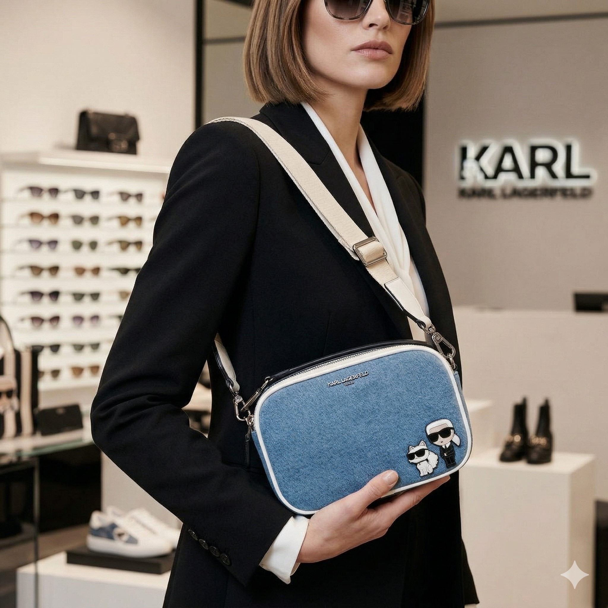 【預購】Karl Lagerfeld H040415 老佛爺貓咪相機包