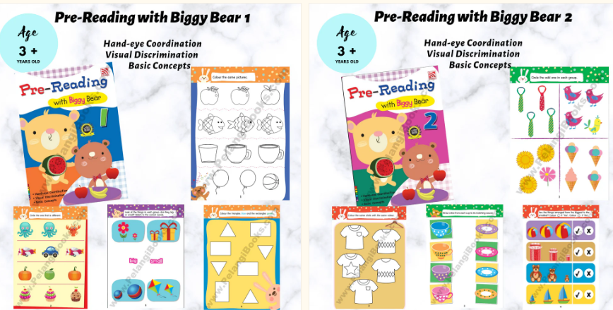 pelangi pre reading with biggy bear （2本）