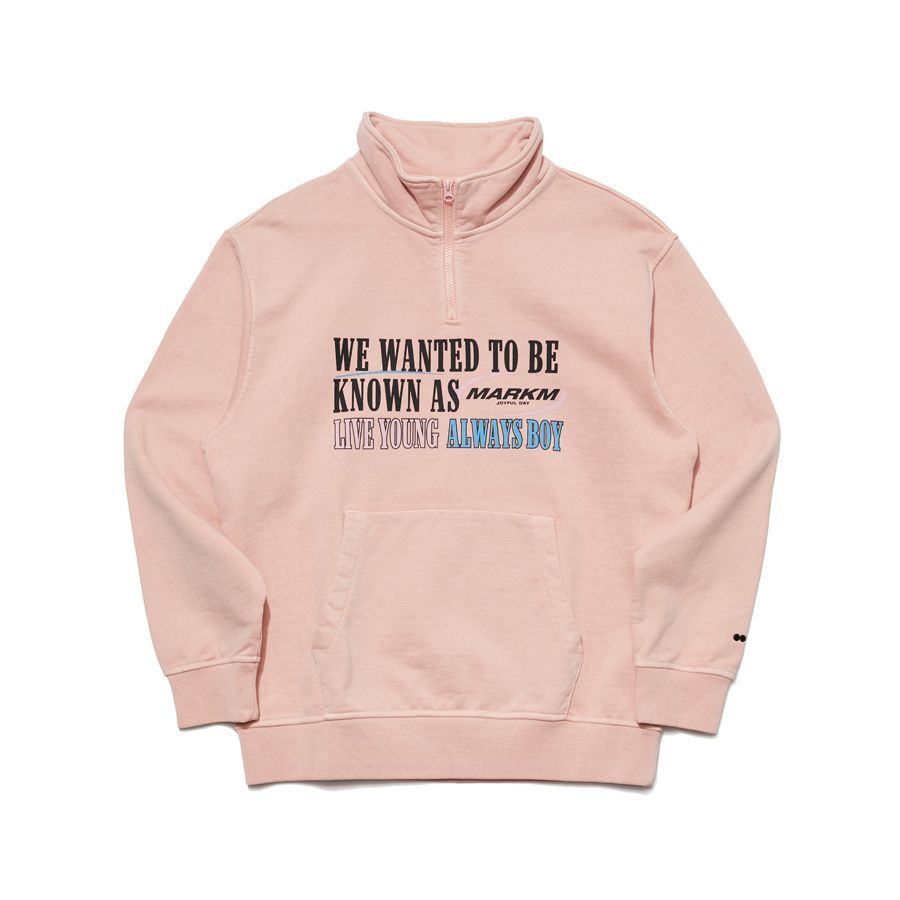 【韓國預購】SKR030413 MARKM 半拉鍊高領衛衣