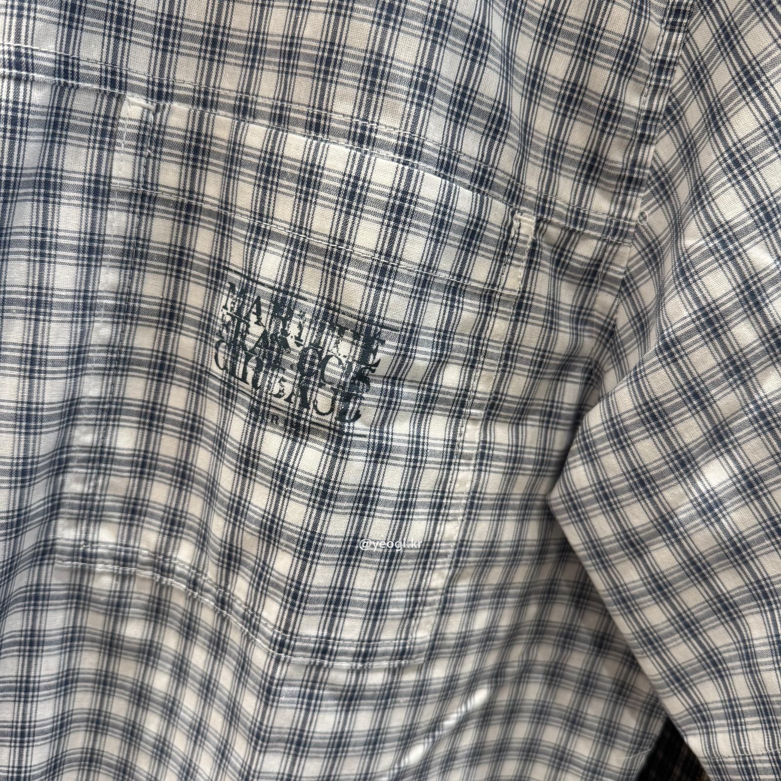 [11/4前入code每件最高可再-$20] MARITHE FRANCOIS GIRBAUD (MFG)｜M CHECK HALF SLEEVE SHIRT [2 colors]