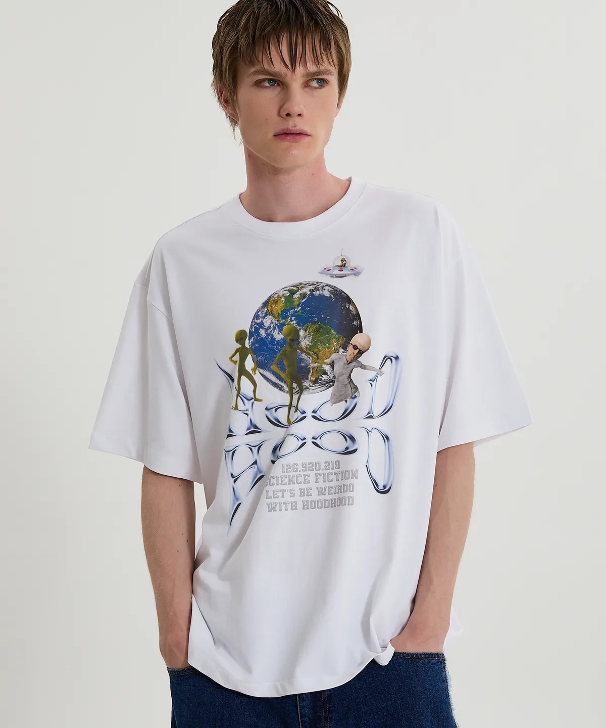 HOODHOOD Spacecraft Half Sleeve Tee