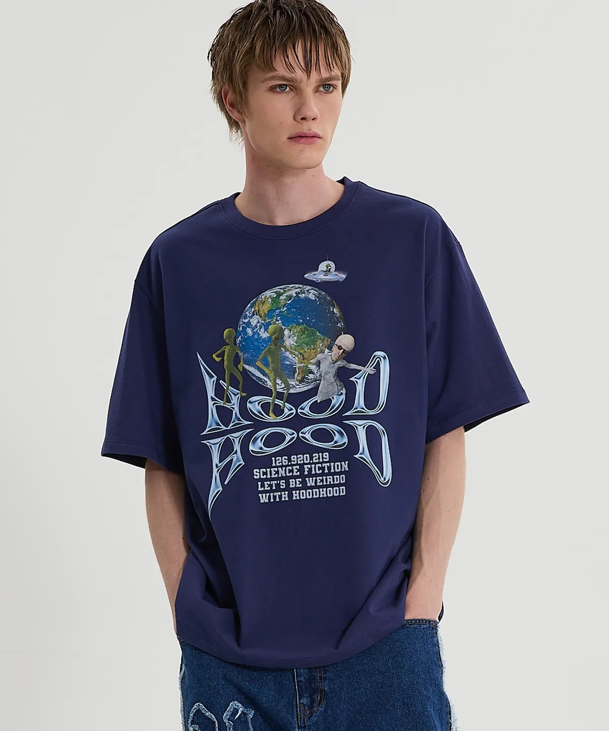 HOODHOOD Spacecraft Half Sleeve Tee