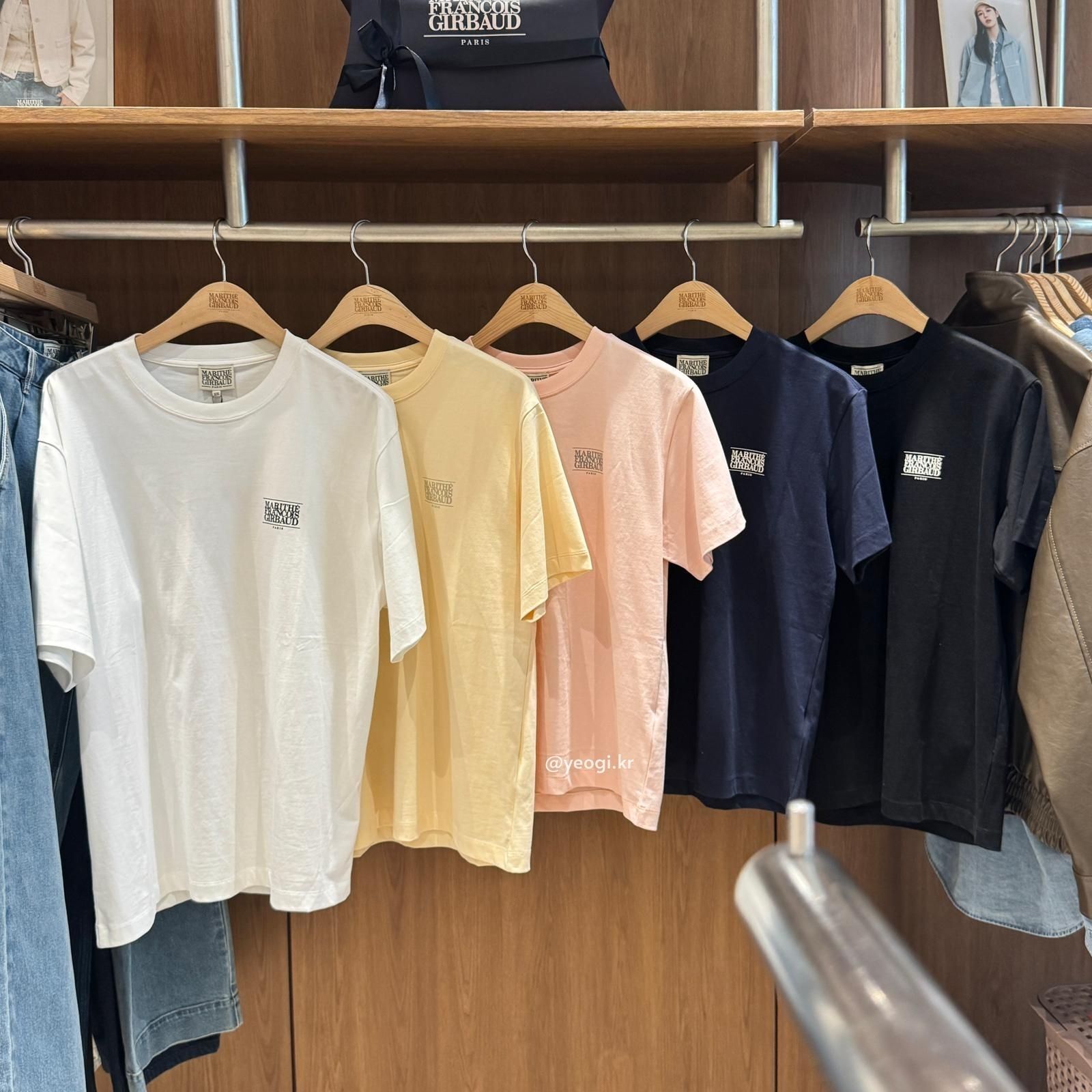 [11/4前入code每件最高可再-$20] MARITHE FRANCOIS GIRBAUD (MFG)｜\涼感Aerocool/ AEROCOOL SMALL CLASSIC LOGO TEE [5 colors]