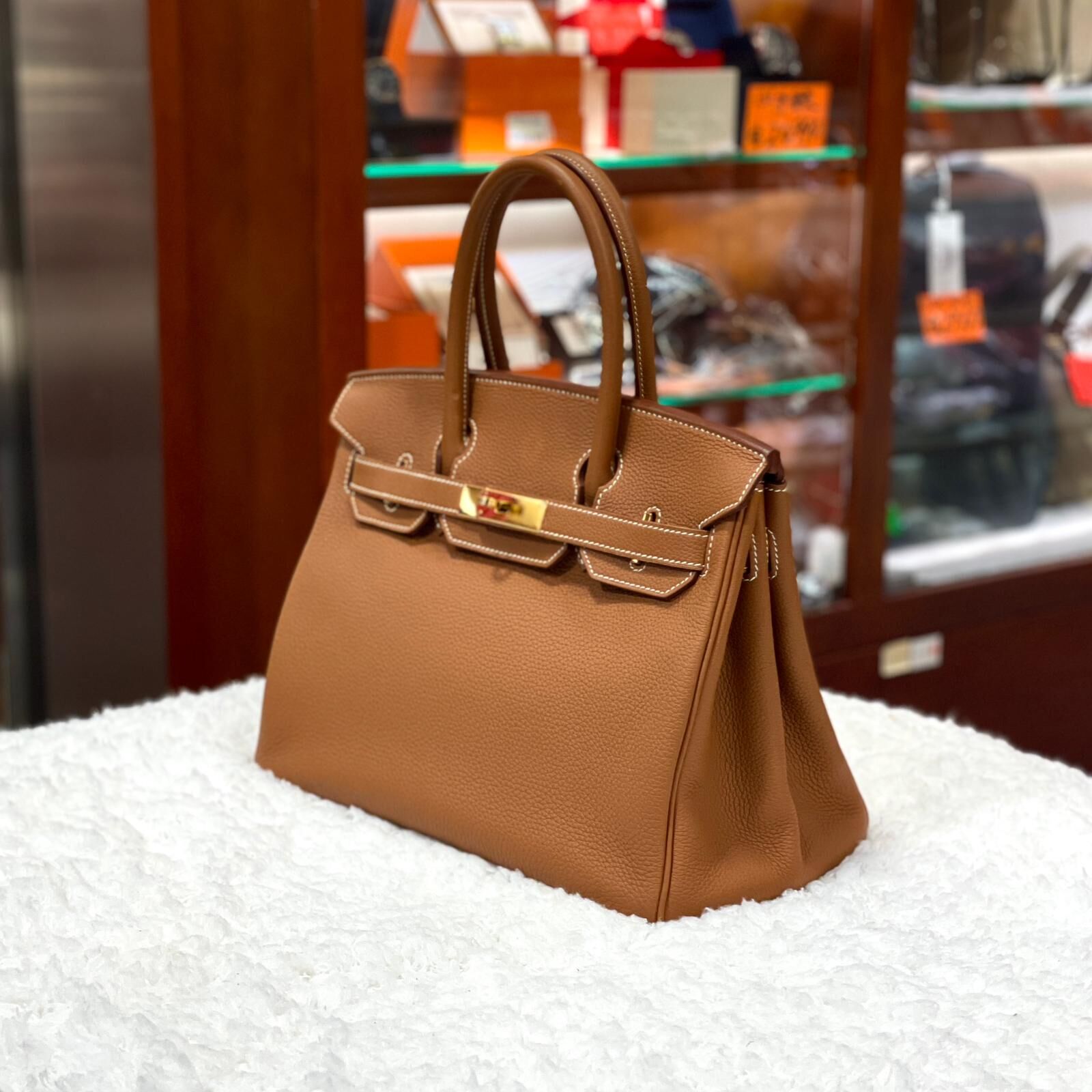 99%NEW二手BIRKIN 30 金棕色金扣 TOGO皮 A刻 37/GHW #b30 #鉑金包 #兩年免費保養 #香榭站正品