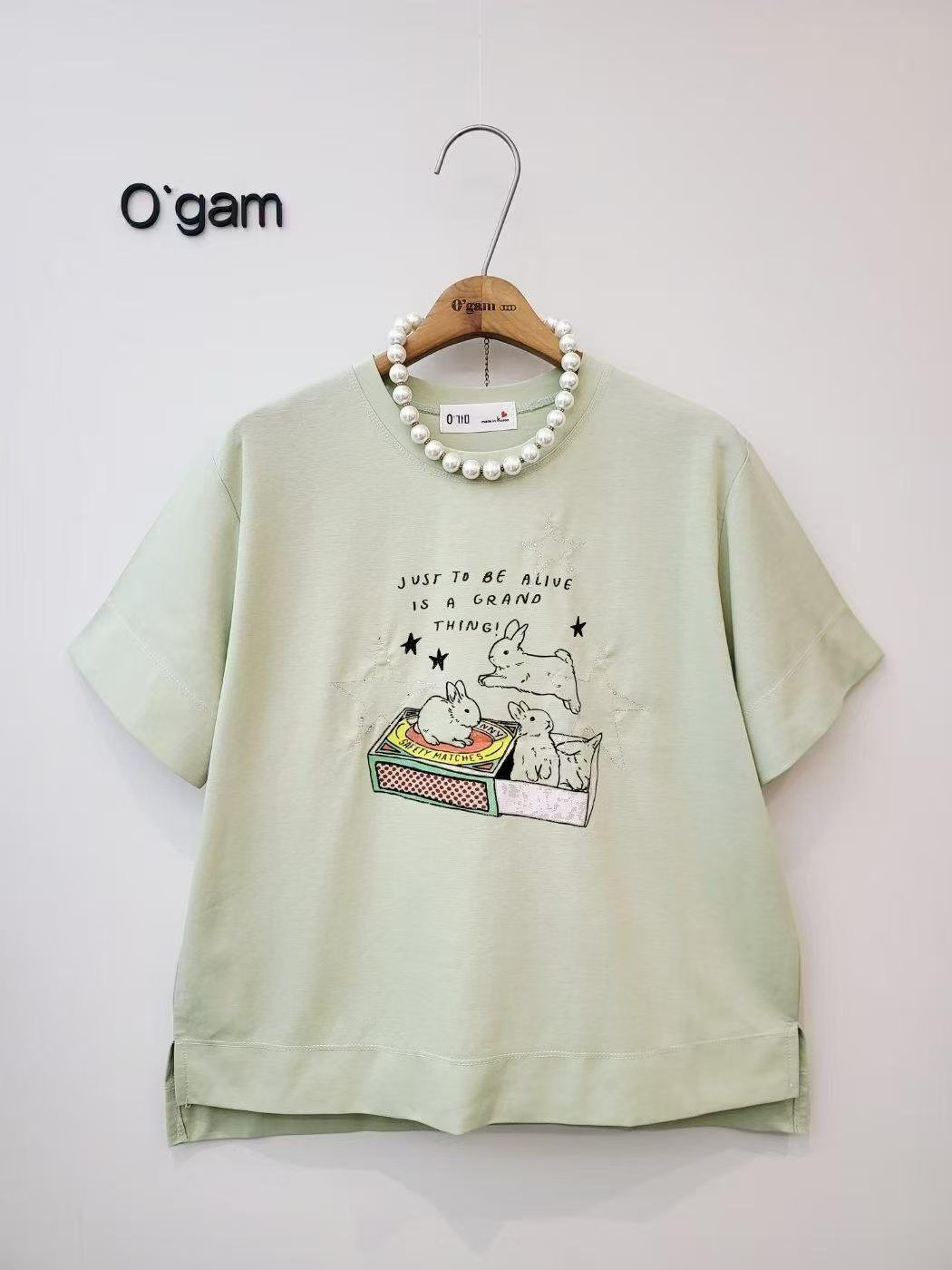 韓國兔仔圖案top~156A