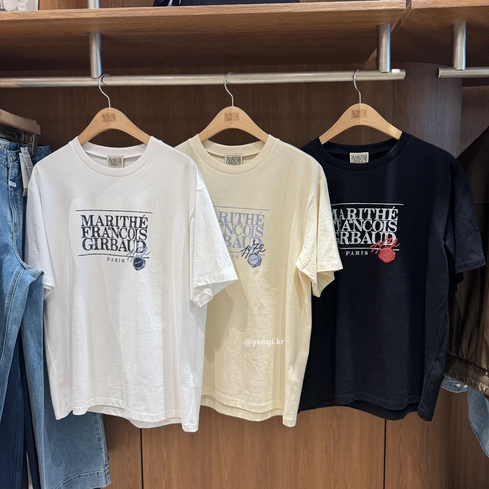 [11/4前入code每件最高可再-$20] MARITHE FRANCOIS GIRBAUD (MFG)｜STAMP CLASSIC LOGO TEE [3 colors]