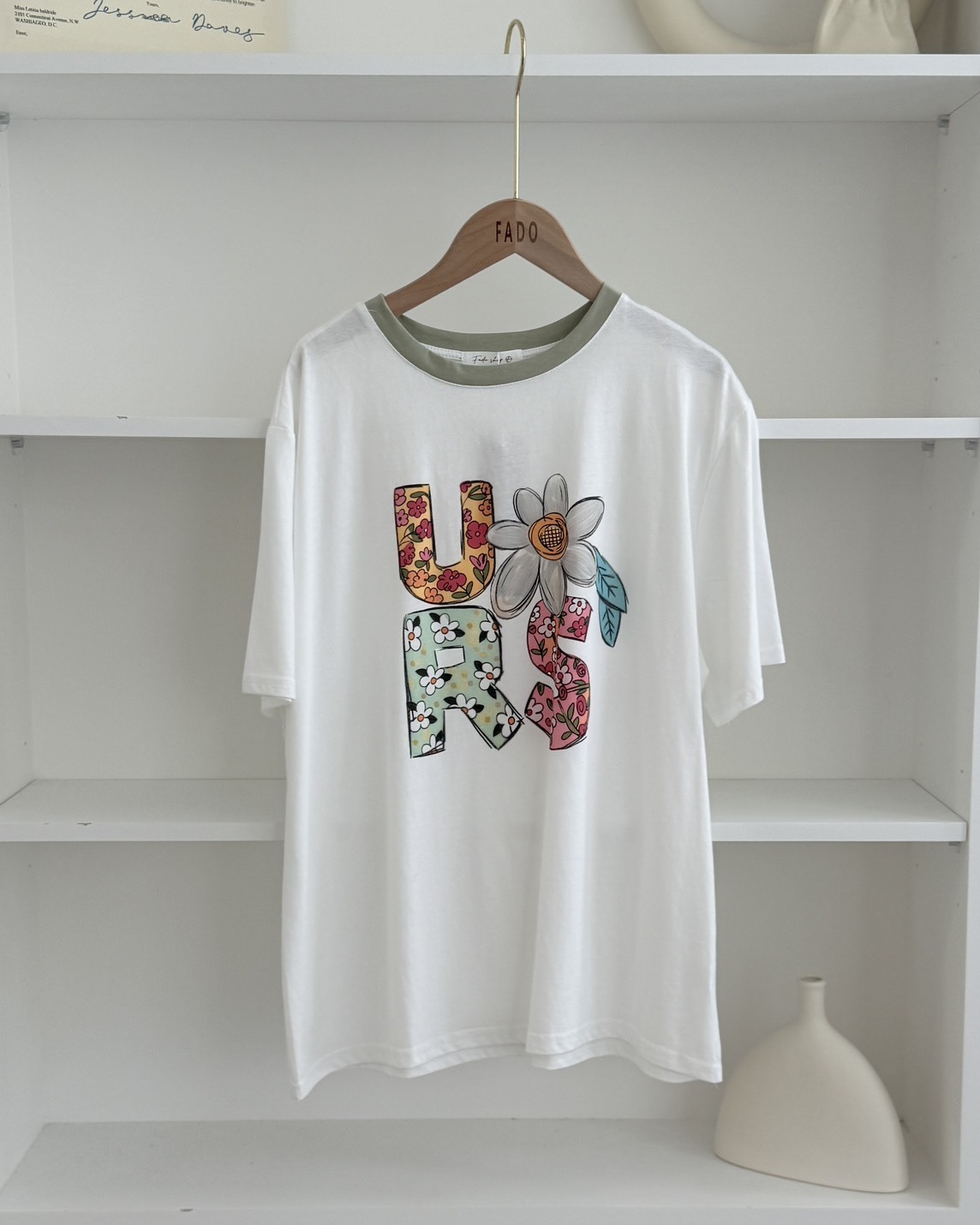 法朵Fado shop｜URS花花撞色短T 0215001 三色