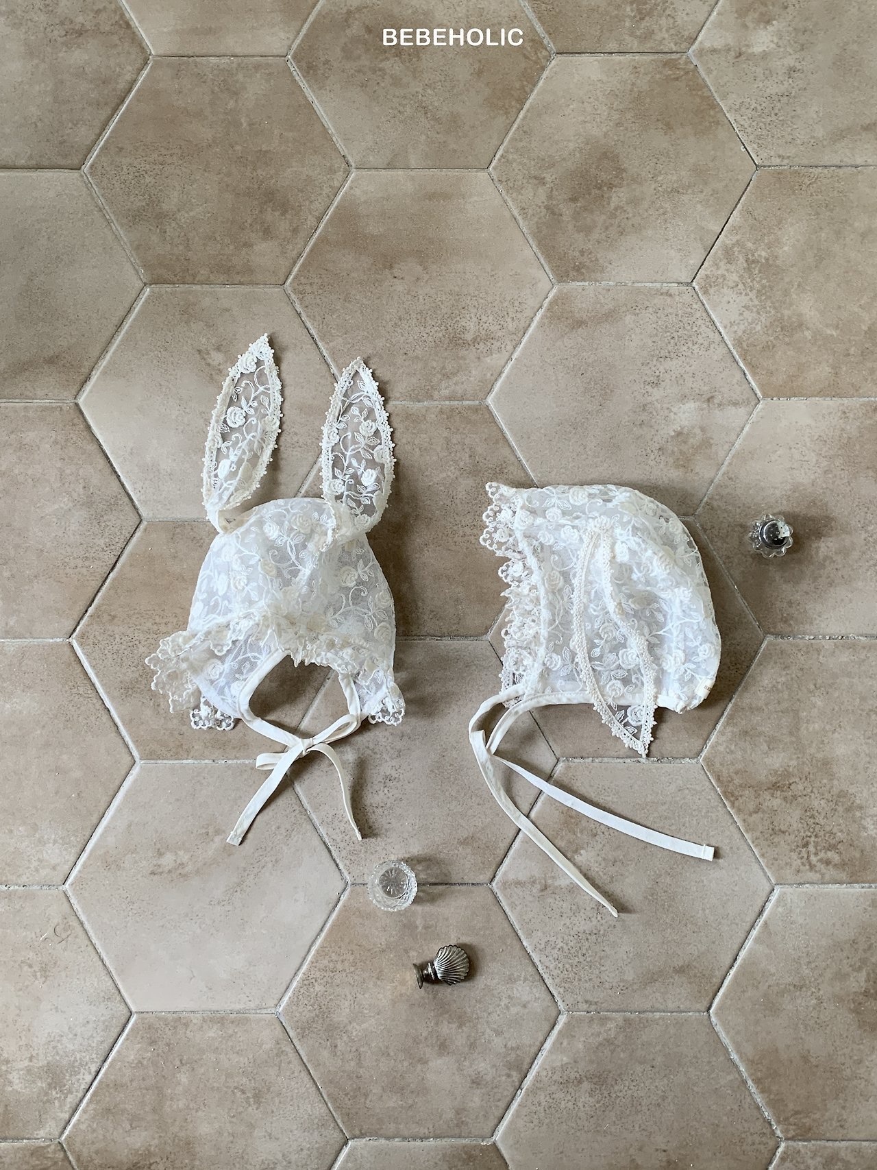 Bebe Holic Rabbit Lace Bonnet