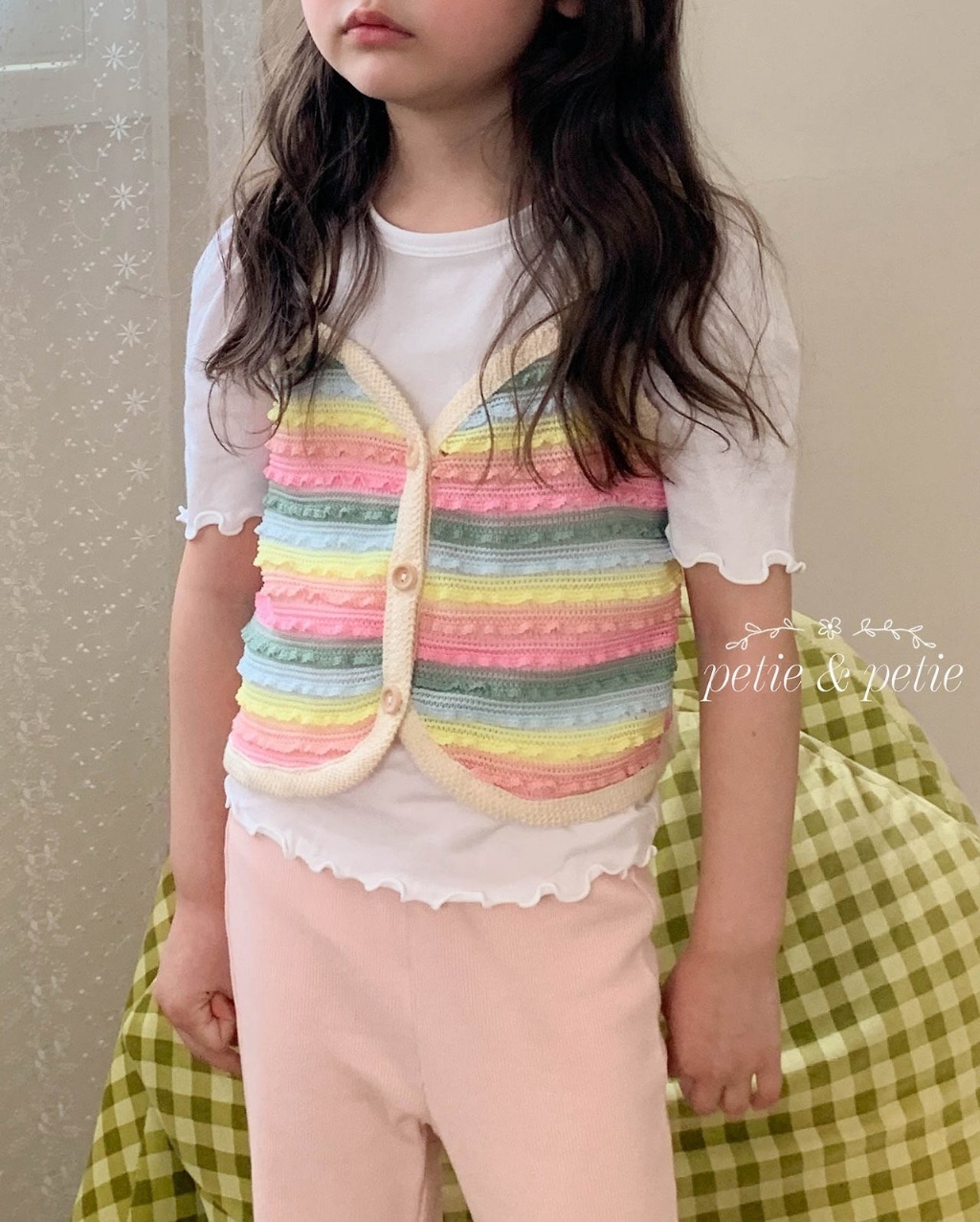 正韓夏Petitpetit 彩虹背心