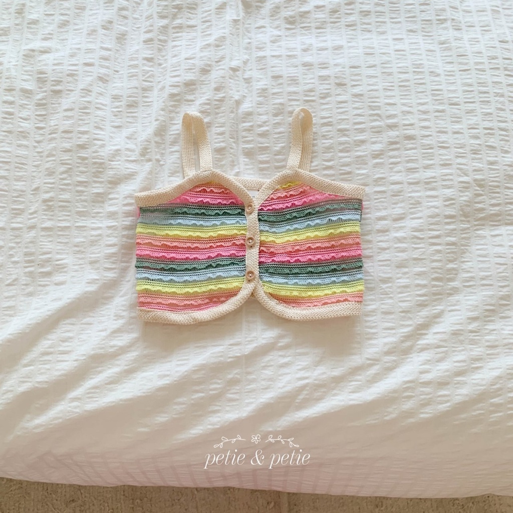 正韓夏Petitpetit 彩虹背心