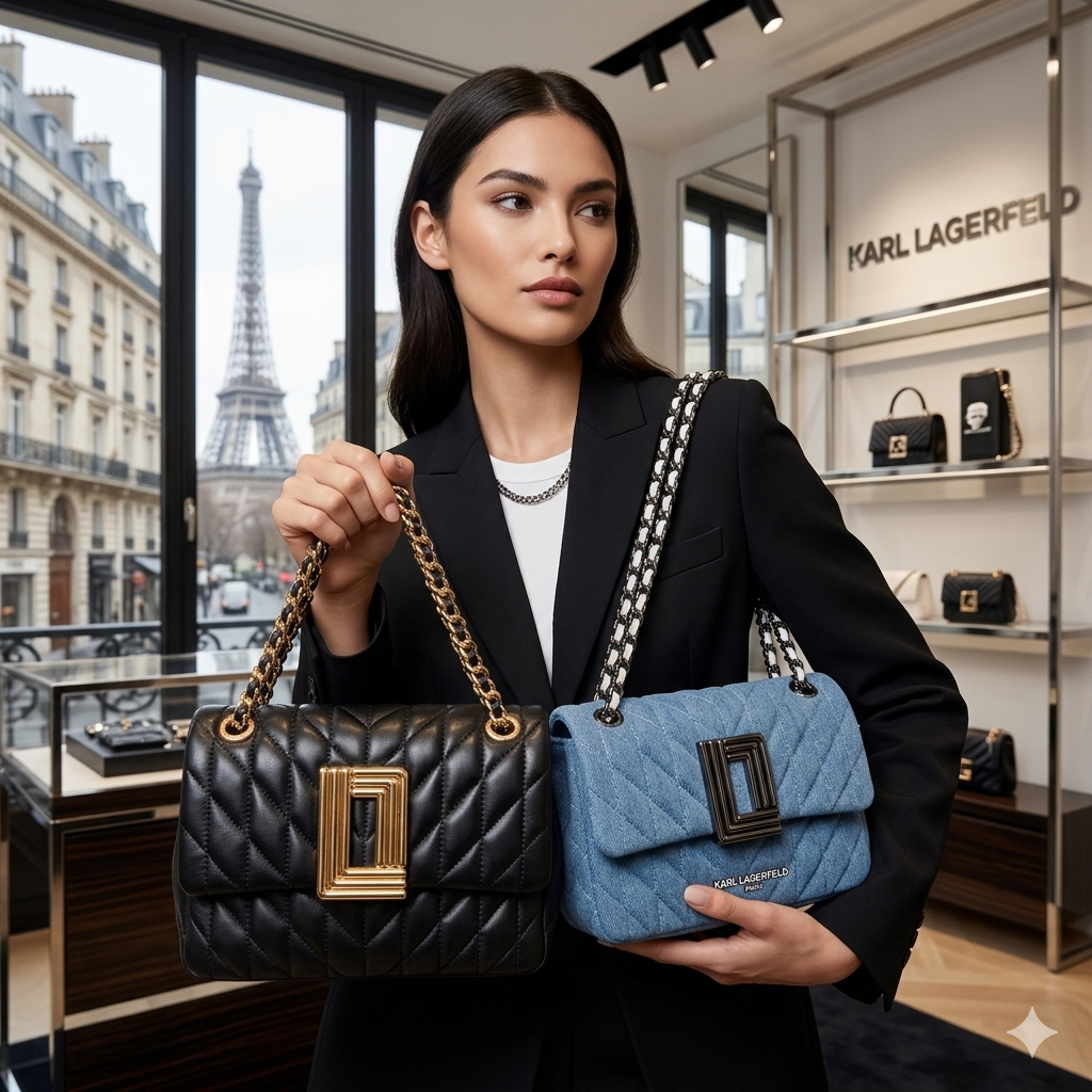 【預購】Karl Lagerfeld H040425 翻蓋鏈條包