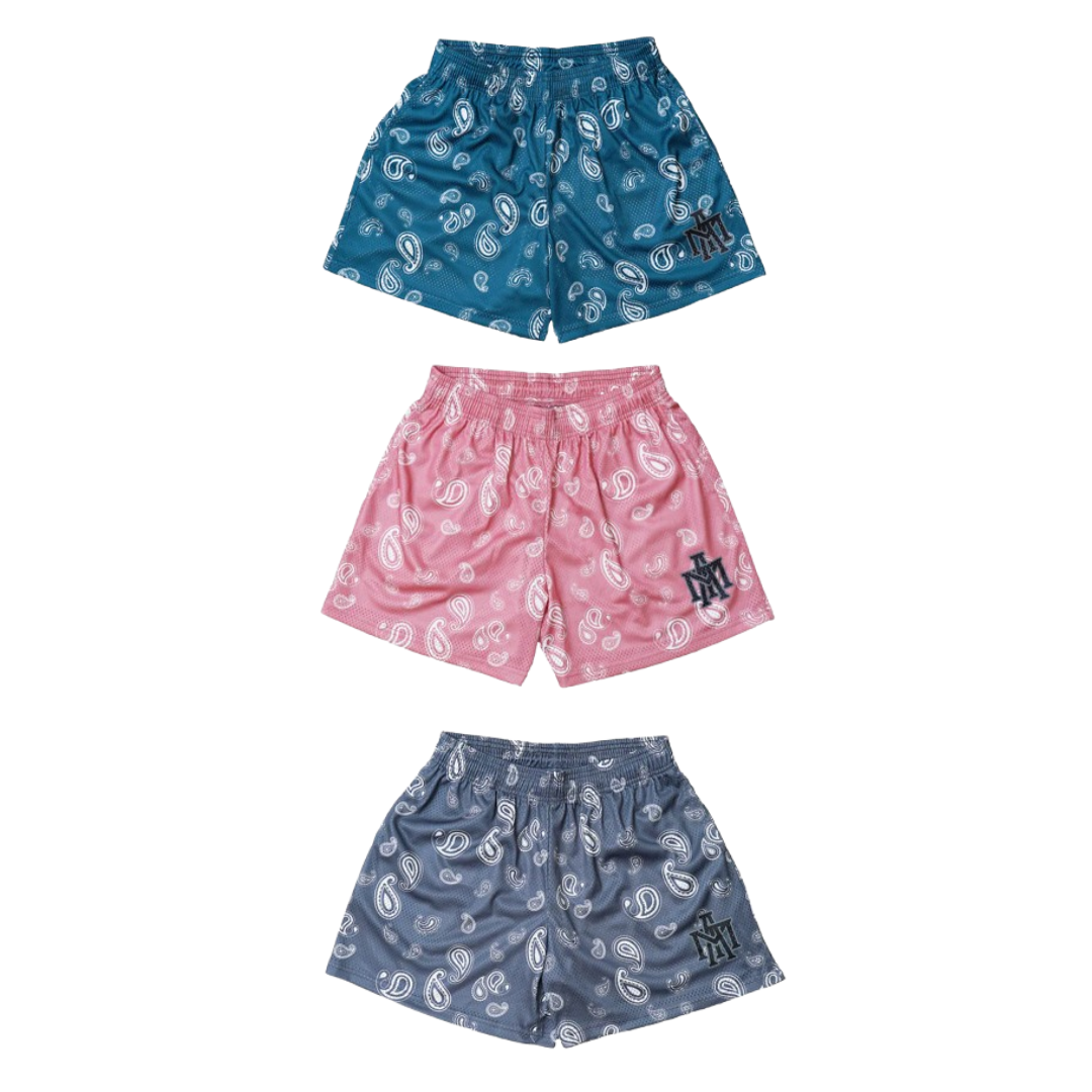 MTA Paisley Pattern Short 變形蟲單層網布短褲 MT25P006