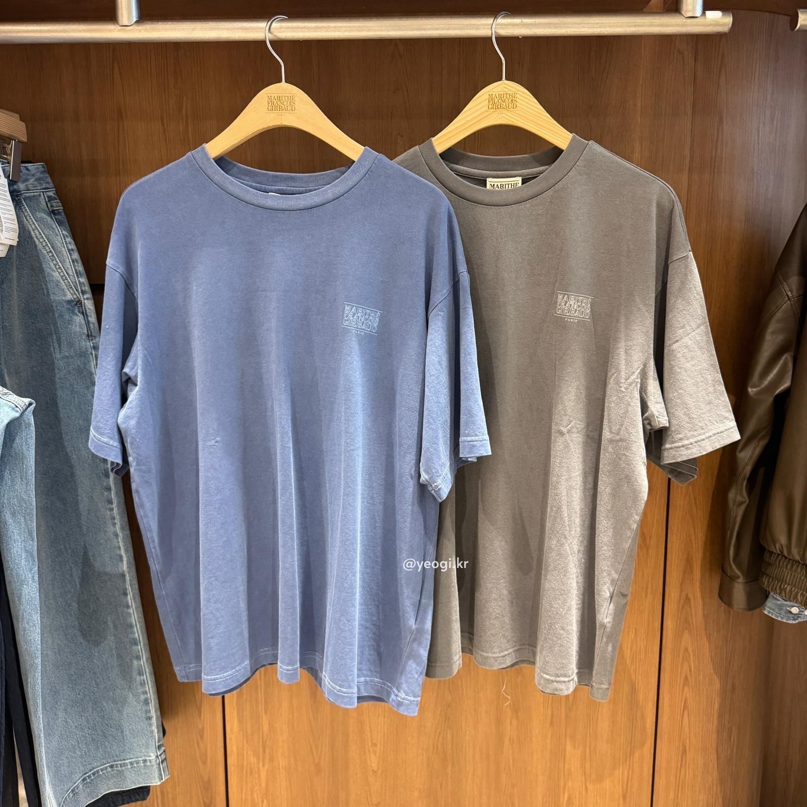 [11/4前入code每件最高可再-$20] MARITHE FRANCOIS GIRBAUD (MFG)｜OUTLINE CLASSIC LOGO DYEING OVERSIZED TEE [2 colors]