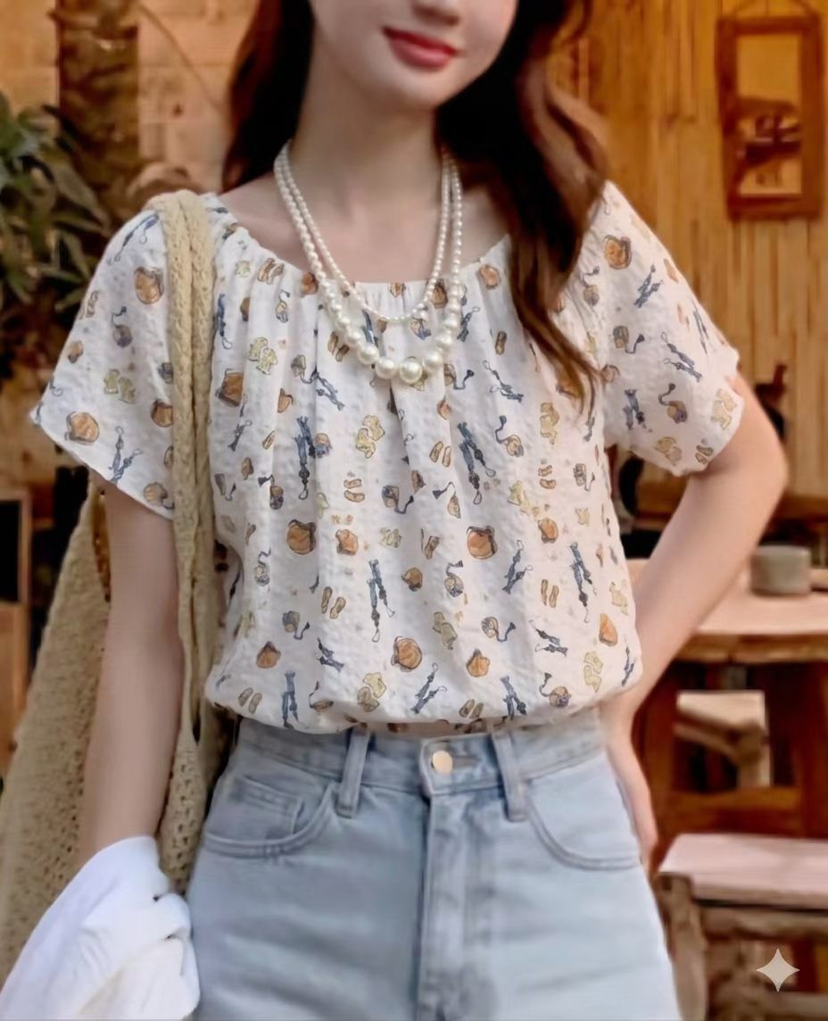 韓國高質多公仔圖案top~156F