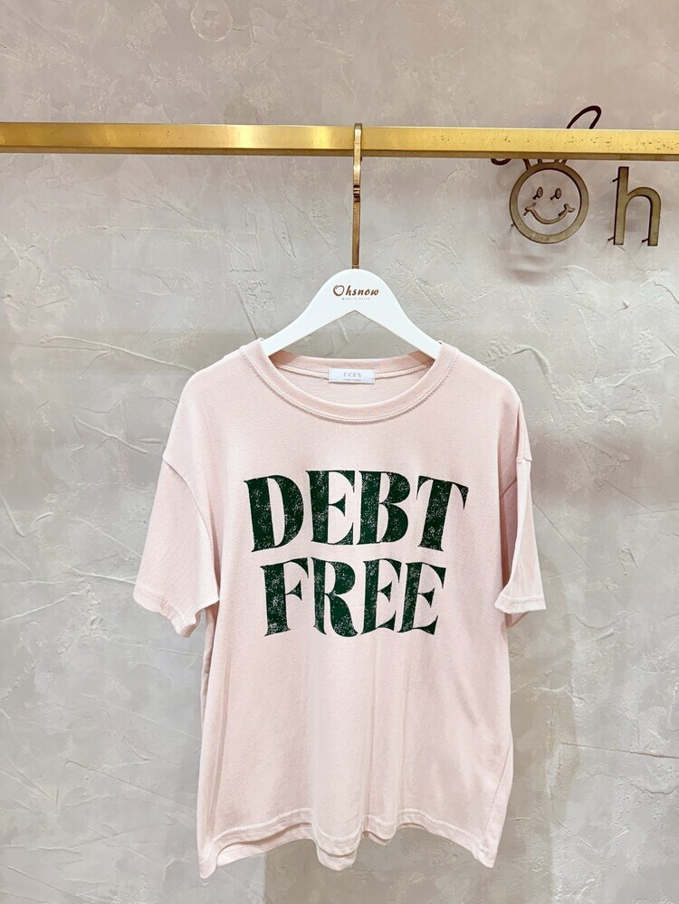 仿舊DEBTFREE上衣