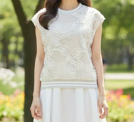 韓國立體花top~156G