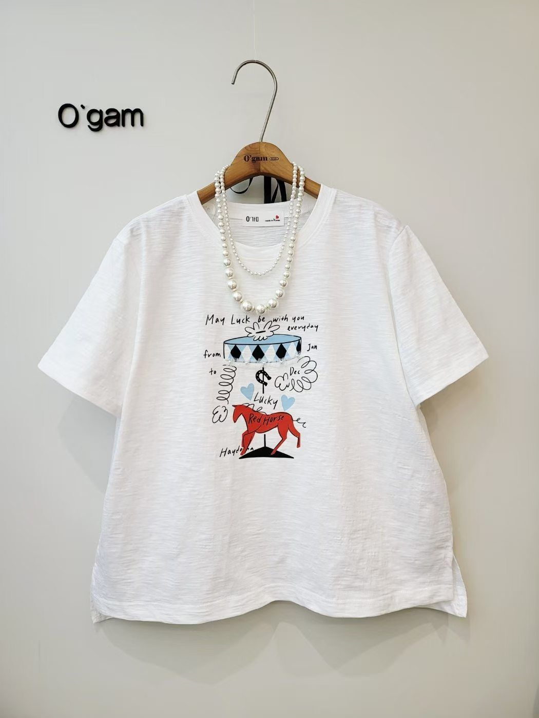 韓國馬仔圖案top~156J