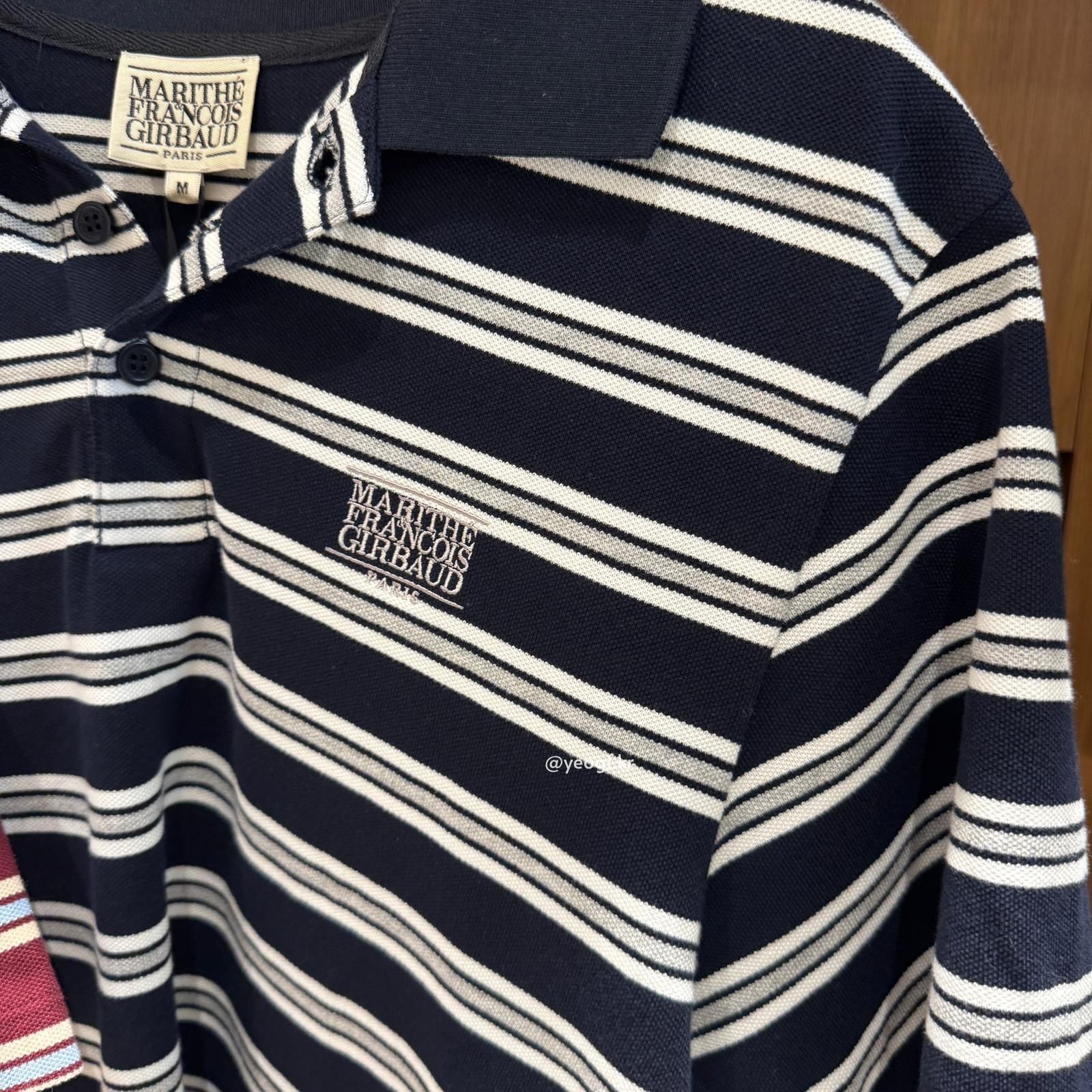 [11/4前入code每件最高可再-$20] MARITHE FRANCOIS GIRBAUD (MFG)｜SMALL CLASSIC LOGO PK COLLAR TEE [4 colors]