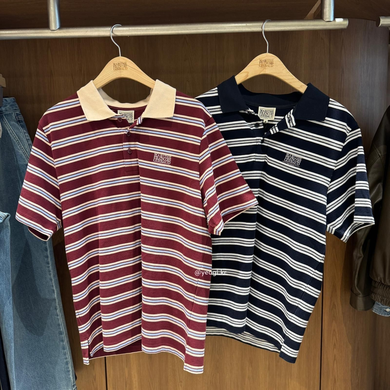 [11/4前入code每件最高可再-$20] MARITHE FRANCOIS GIRBAUD (MFG)｜SMALL CLASSIC LOGO PK COLLAR TEE [4 colors]