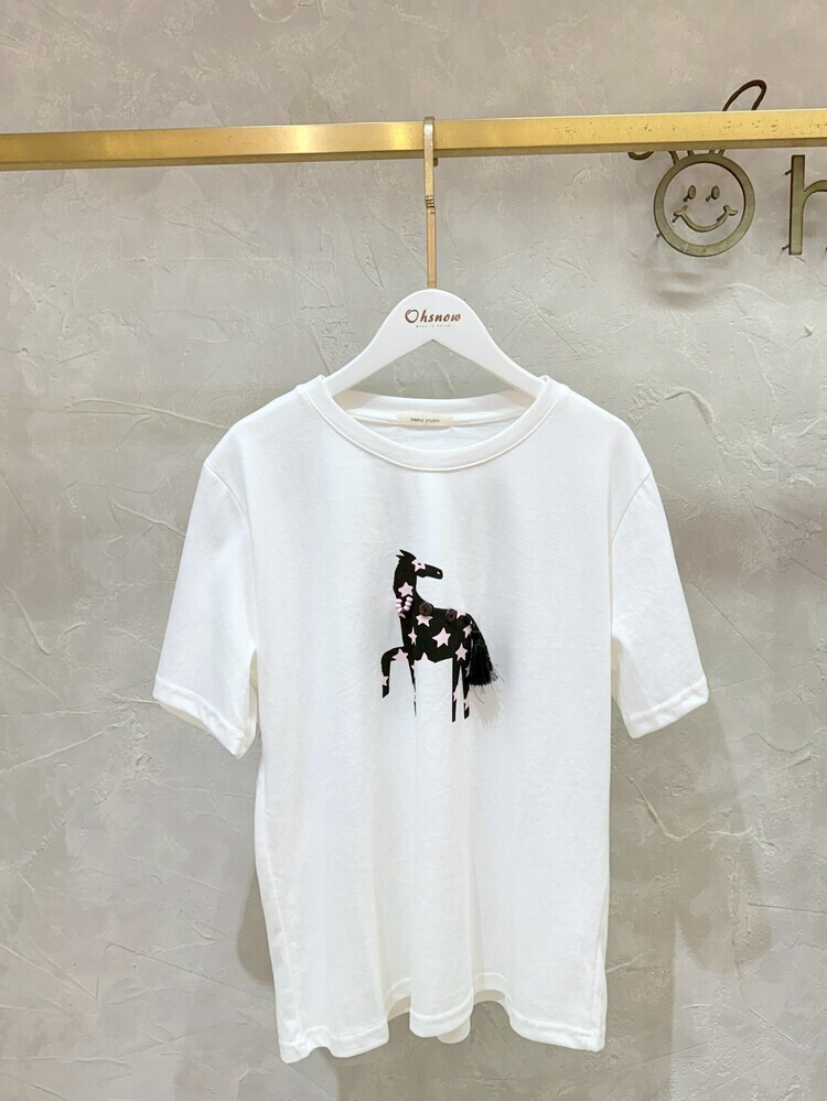 粉星小馬流蘇上衣