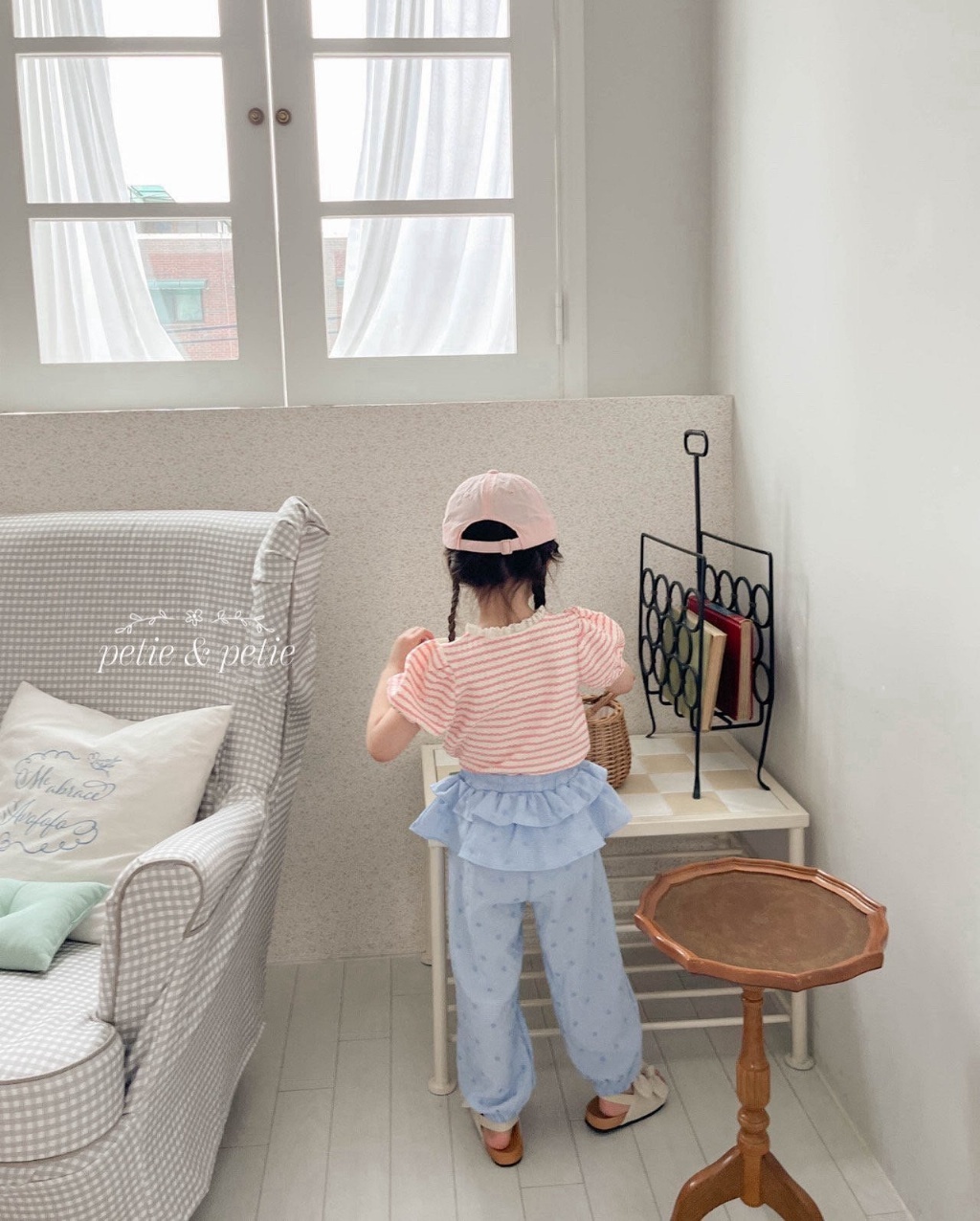 正韓夏Petitpetit 兩色優雅公主袖上衣