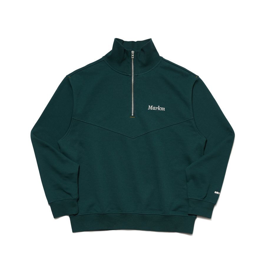 【韓國預購】SKR030414 MARKM LOGO 半拉鍊高領衛衣