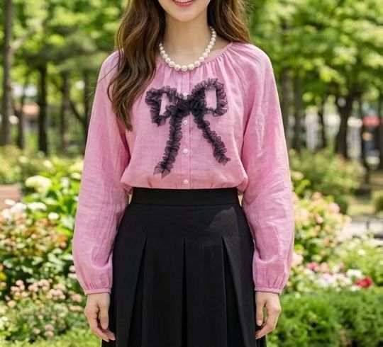 韓國蝴蝶圖案top~156Q