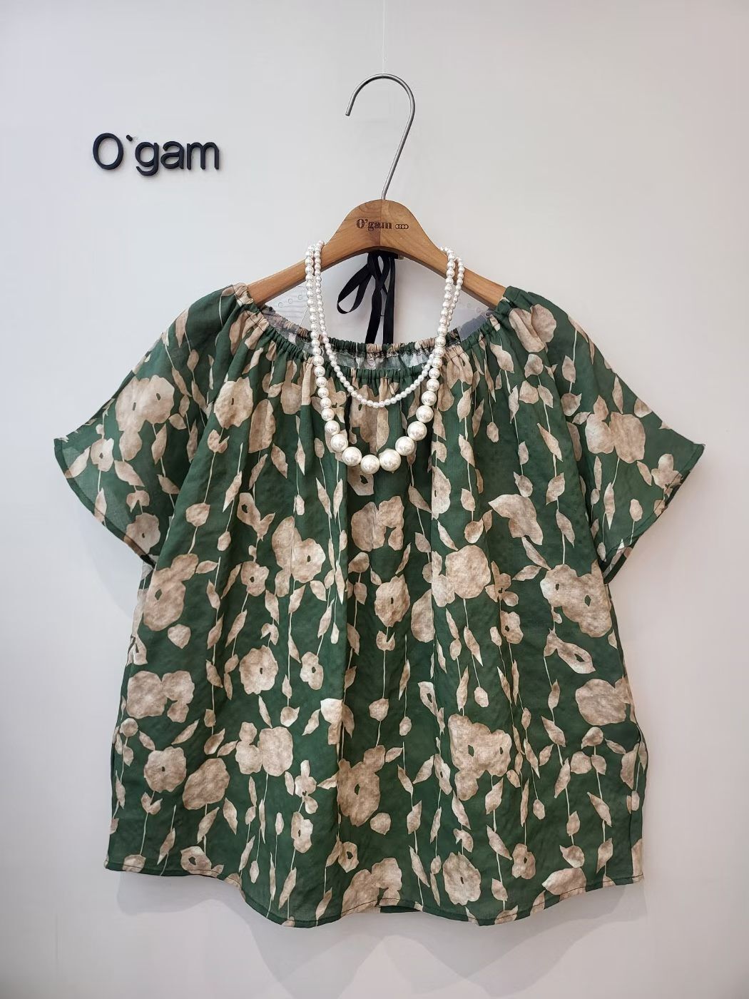 韓國花圖案top~156S