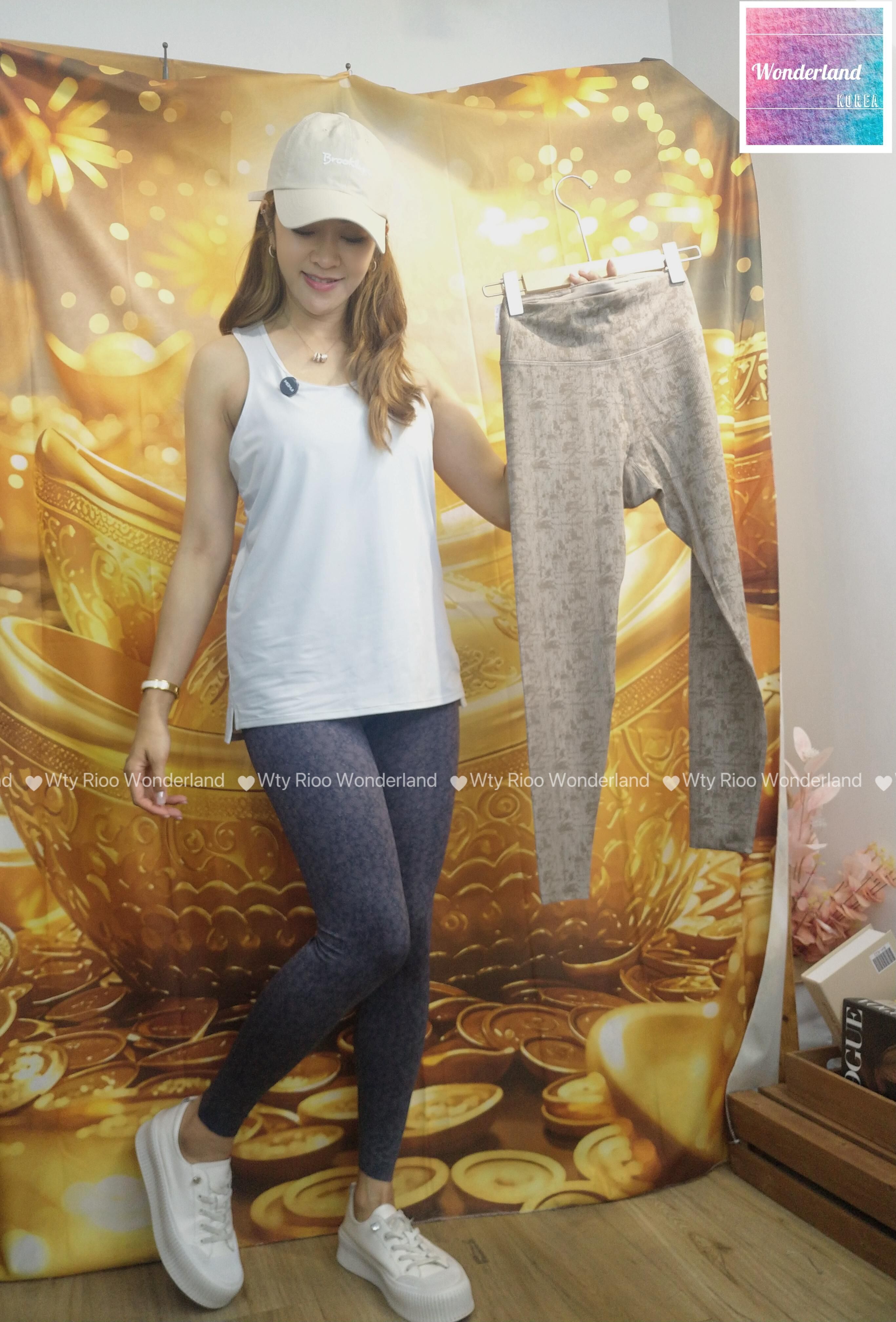 T58-T65 W040305刷色紋瑜珈褲 (079)