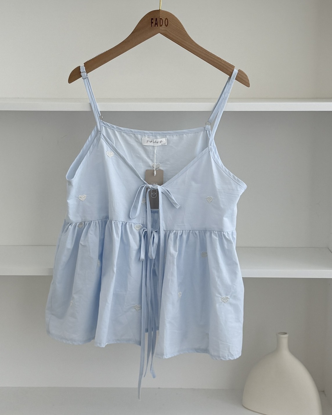 法朵Fado shop｜愛心刺繡吊帶背心 1705010 兩色