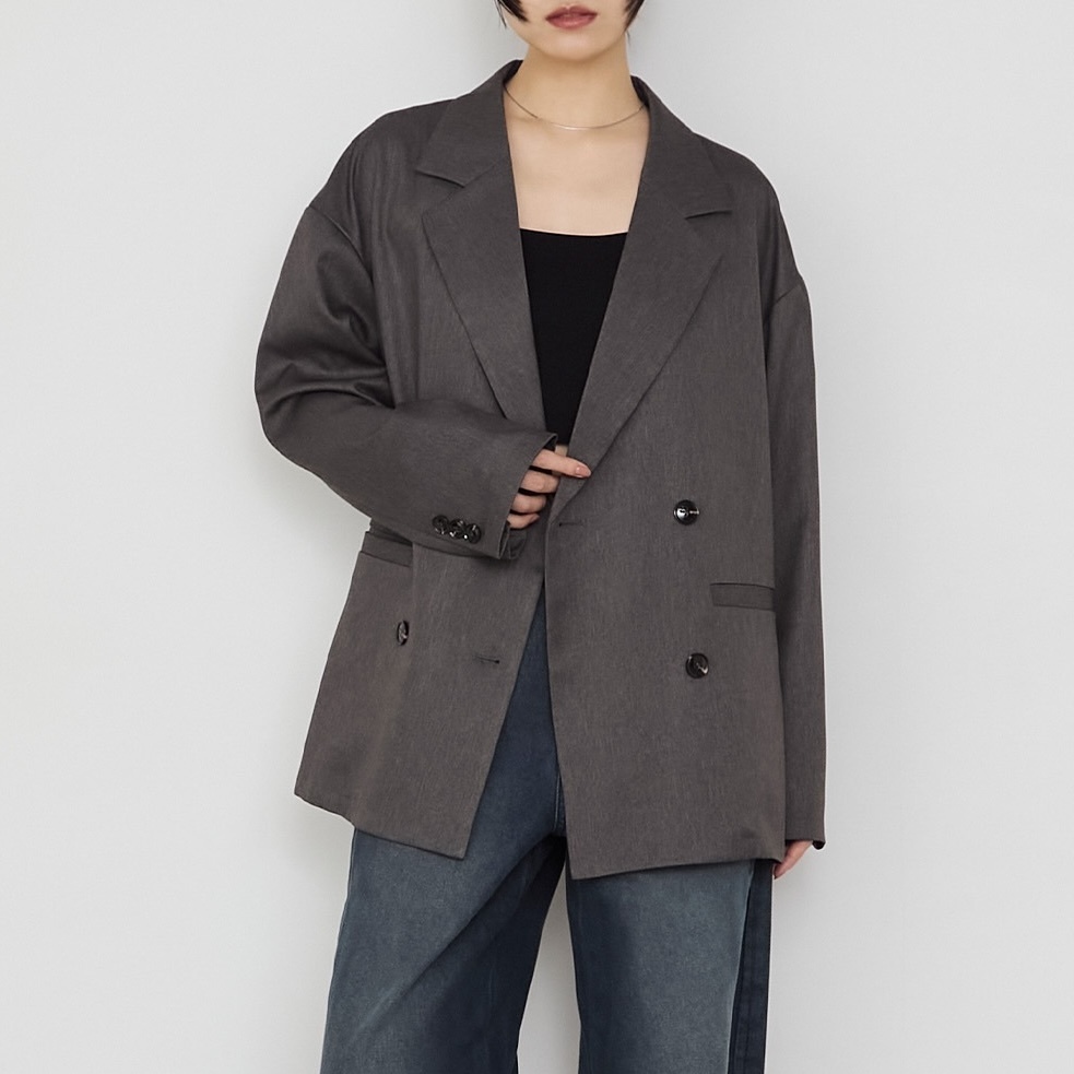 日本 雙排扣薄款西裝外套