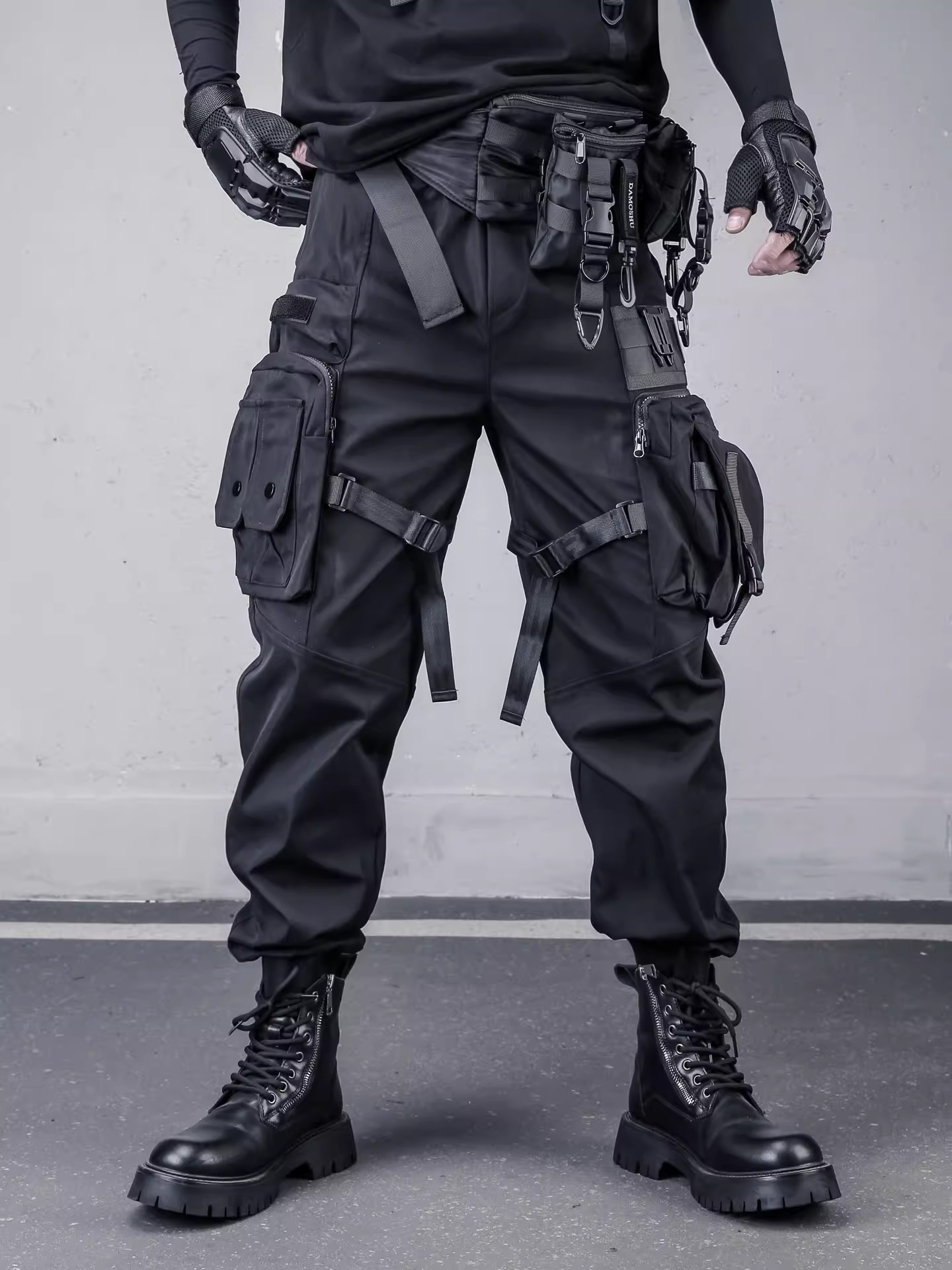 𝙏𝙀𝘾𝙃𝙒𝙀𝘼𝙍  多口袋工裝褲機能傘兵褲