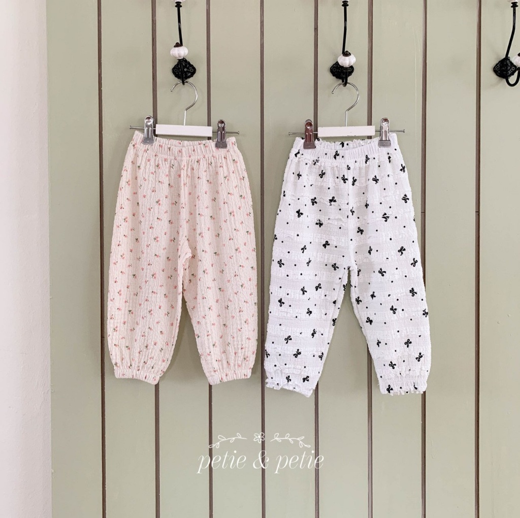正韓夏Petitpetit 兩色蝴蝶結/碎花褲
