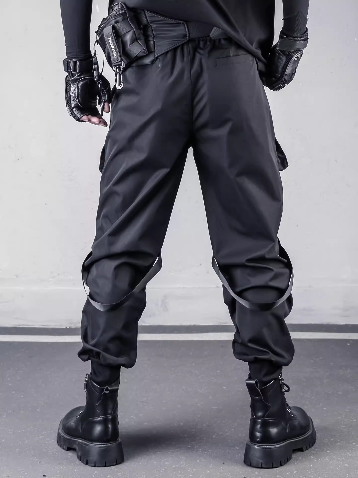 𝙏𝙀𝘾𝙃𝙒𝙀𝘼𝙍 機能工裝口袋傘兵飄帶長褲