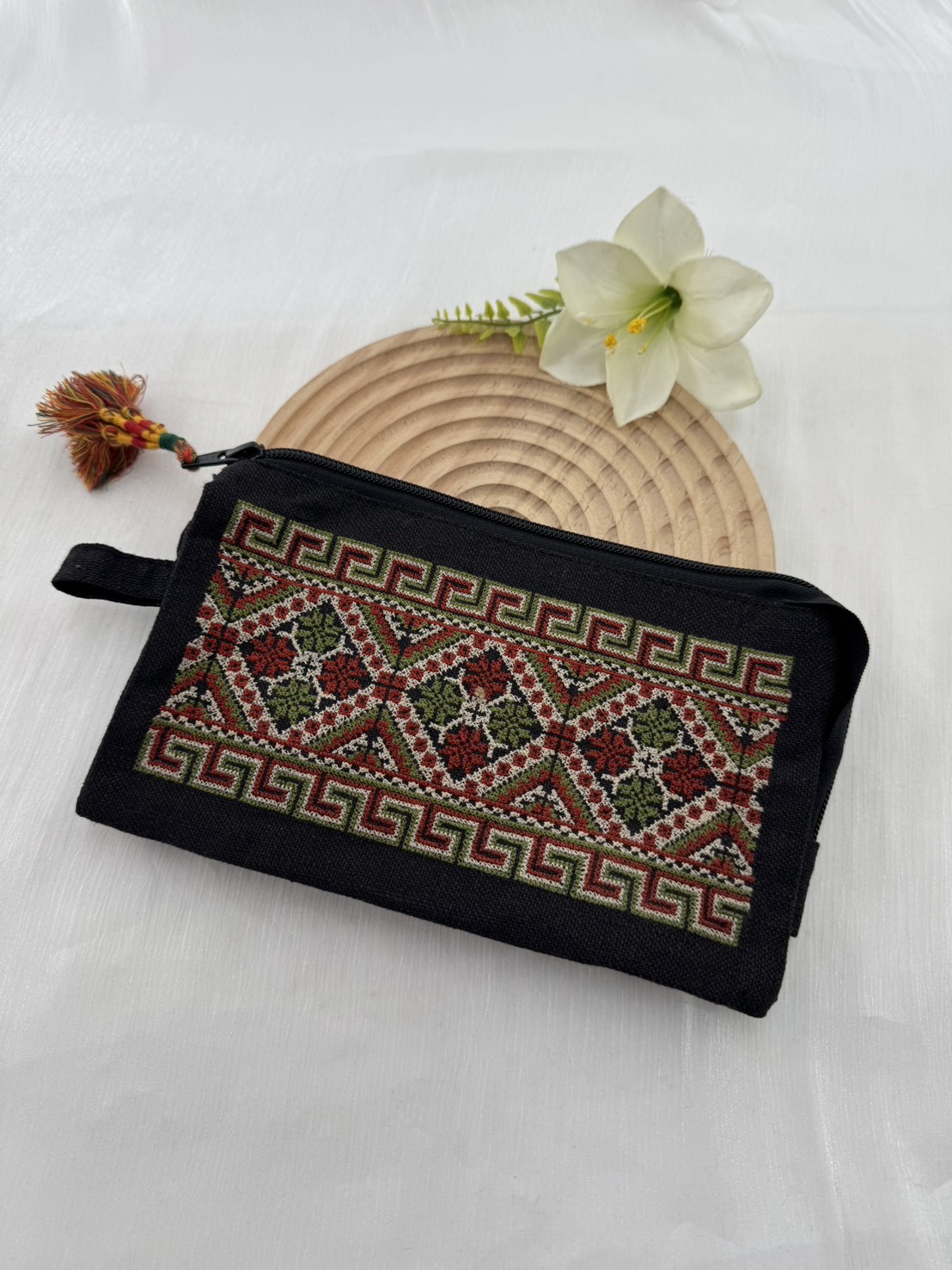 No.17刺繡圖騰手提包長22cm寬14cm
