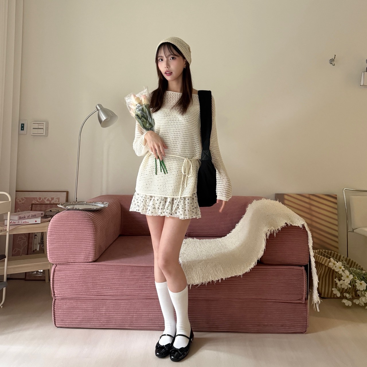 6108 小清新鬆緊碎花短裙 （R）