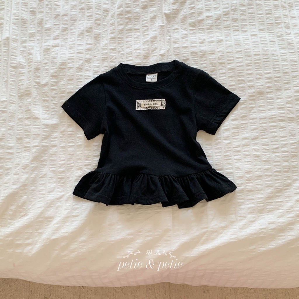 正韓夏Petitpetit 三色蕾絲小標上衣