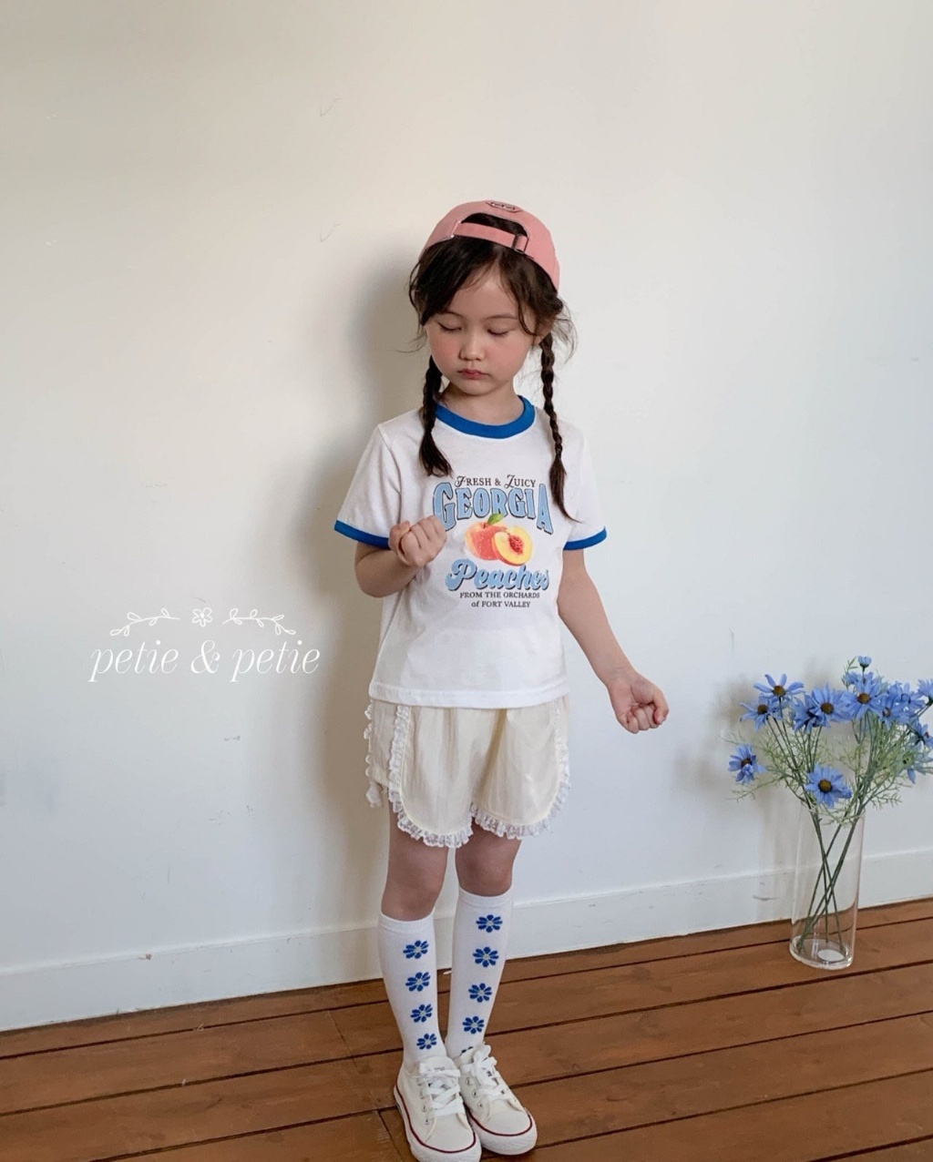 正韓夏Petitpetit 兩色甜美花邊短褲