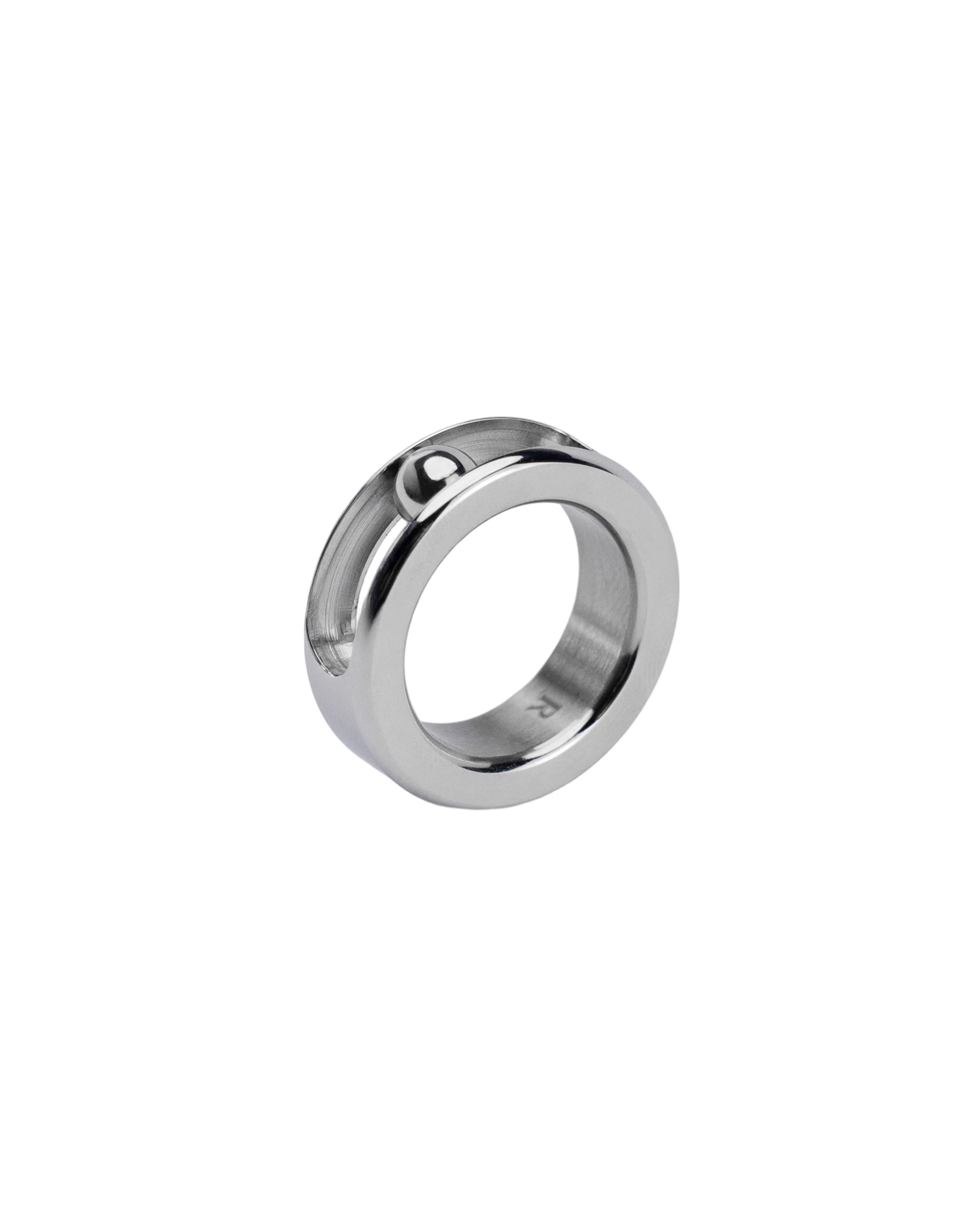 RECOVERY 滾石戒指-鋼珠 (亮銀色)