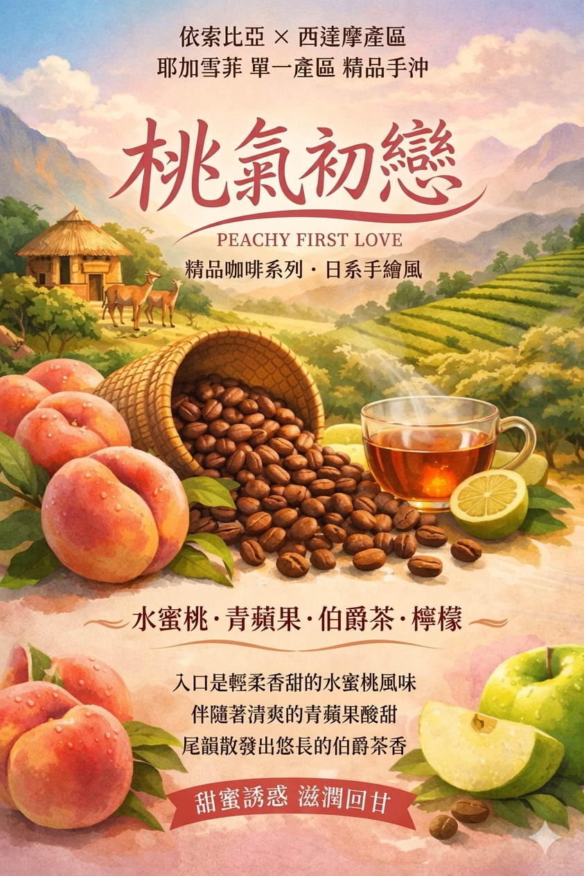 桃氣初戀中烘焙手沖精品綜合豆買一送一