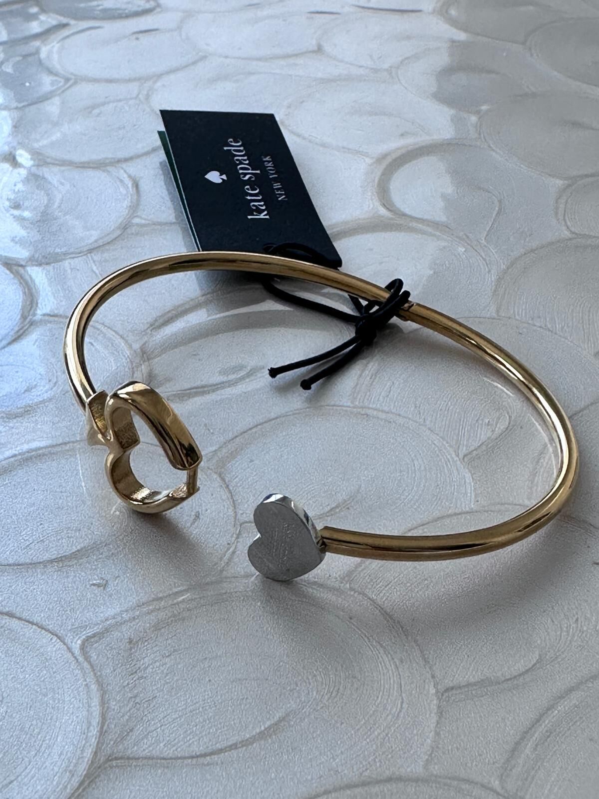 RY55 KS Spade flower金色手鈪 Statement Spade Hinge Bangle