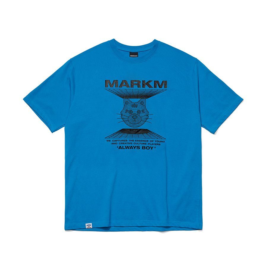 【韓國預購】SKR030419 MARKM Cat Pixel 短袖上衣